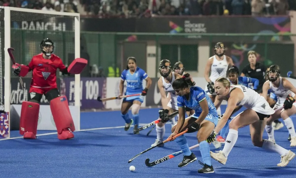 FIH Hockey Olympic Qualifiers match between India and New Zealand.